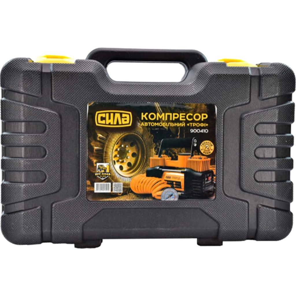 Автомобільний компресор СИЛА 85л/хв, 10 Атм (900410-IS) - фото 6 Автомобільний компресор СИЛА 85л/хв, 10 Атм (900410-IS) - фото 6