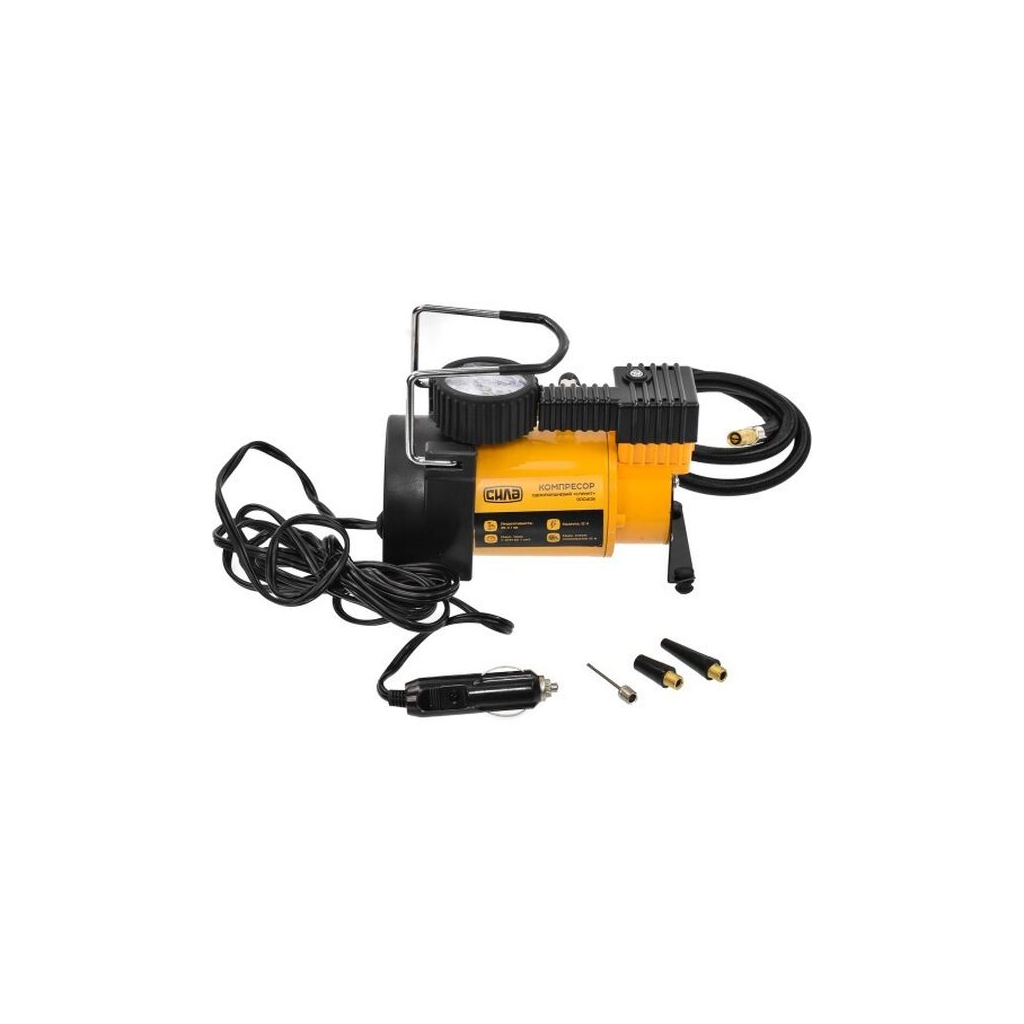 Автомобільний компресор СИЛА МАКСІ 35л/хв, 7 Атм (900408) Автомобільний компресор СИЛА МАКСІ 35л/хв, 7 Атм (900408)
