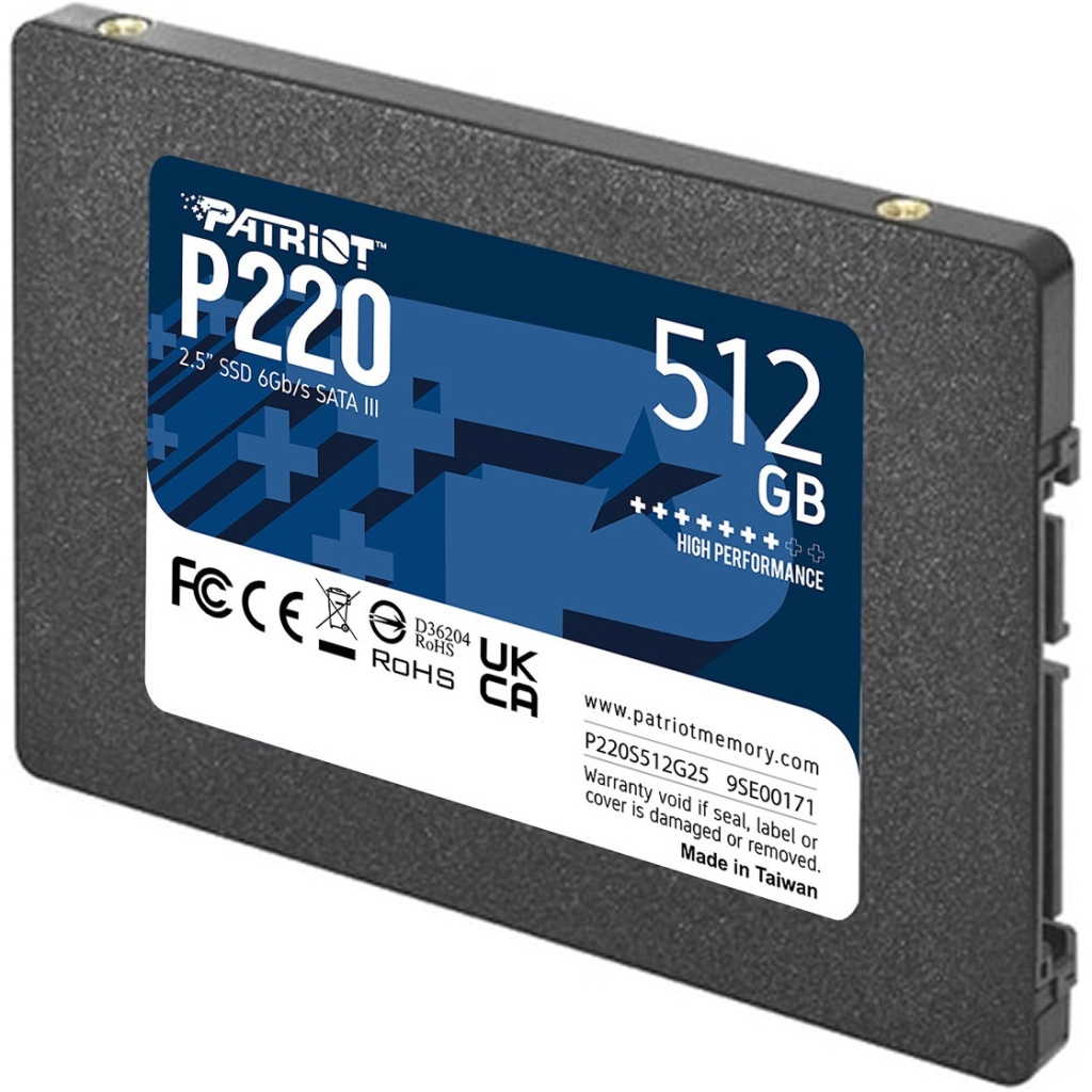 Накопичувач SSD 2.5" 512GB Patriot (P220S512G25) - фото 3 Накопичувач SSD 2.5" 512GB Patriot (P220S512G25) - фото 3