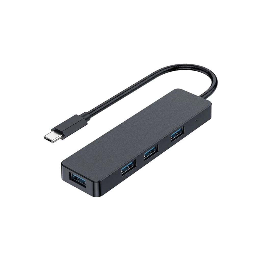 Концентратор Gembird USB-C UHB-U3P4-01 4 ports USB 3.1 (UHB-CM-U3P4-01) - фото 1 Концентратор Gembird USB-C UHB-U3P4-01 4 ports USB 3.1 (UHB-CM-U3P4-01) - фото 1