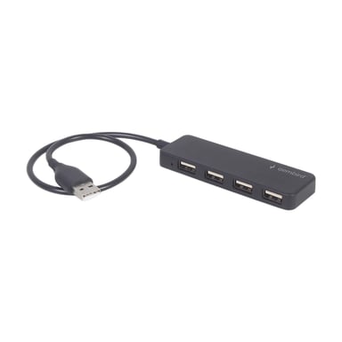 Концентратор Gembird USB 2.0 4 ports black (UHB-U2P4-06) - фото 1