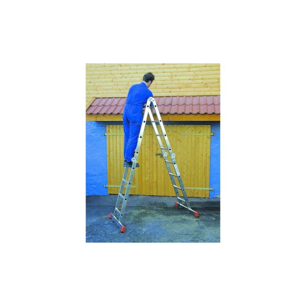 Драбина Werk шарнірна LC3412 (4х3) (76278) - фото 2 Драбина Werk шарнірна LC3412 (4х3) (76278) - фото 2