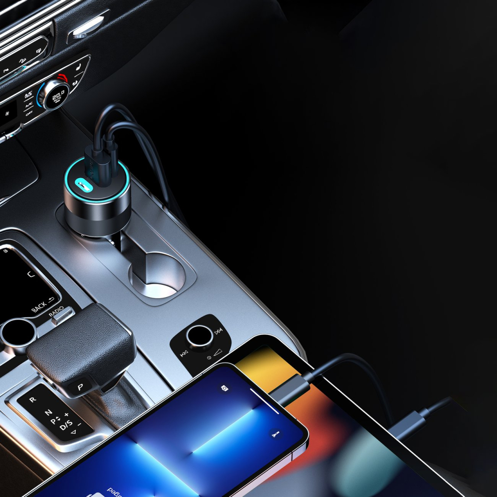 Зарядний пристрій Choetech car 2хUSB-C+USB-A 130W QC3.0/PD/PPS black (TC0011-BK) - фото 5 Зарядний пристрій Choetech car 2хUSB-C+USB-A 130W QC3.0/PD/PPS black (TC0011-BK) - фото 5