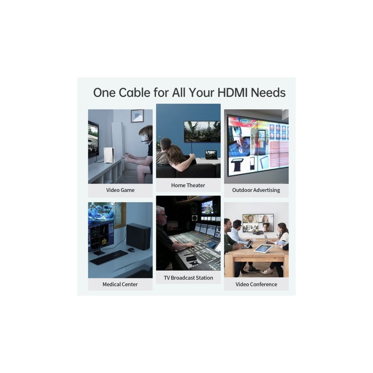 Кабель мультимедійний HDMI to HDMI 2.0m V.2.1 8K 60Hz HDR10 HLG 48Gbps YUV 444 Choetech (XHH-TP20) - фото 9