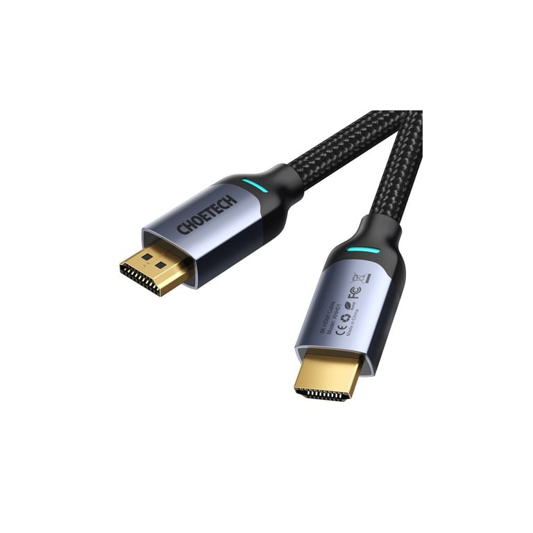 Кабель мультимедійний HDMI M to HDMI M 2.0m V2.1 8K60Hz HDR10 HLG Choetech (XHH01-BK) - фото 2