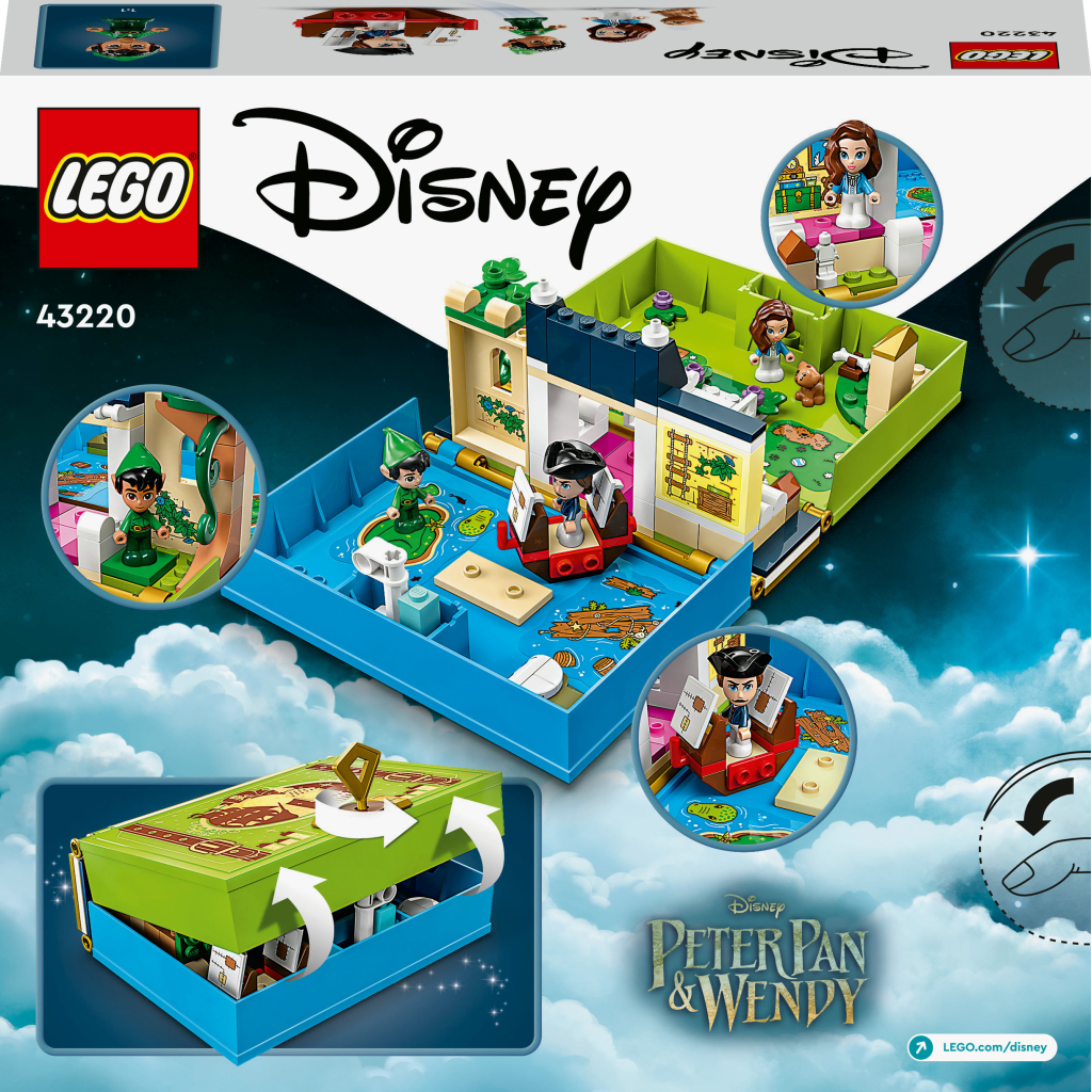 Конструктор LEGO Disney Classic Книга пригод Пітера Пена та Венді 111 деталей (43220) - фото 10 Конструктор LEGO Disney Classic Книга пригод Пітера Пена та Венді 111 деталей (43220) - фото 10