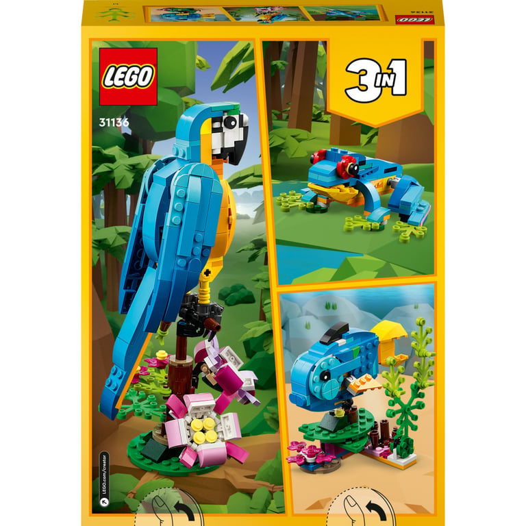 Конструктор LEGO Creator Екзотичний папуга 253 деталі (31136) - фото 10
