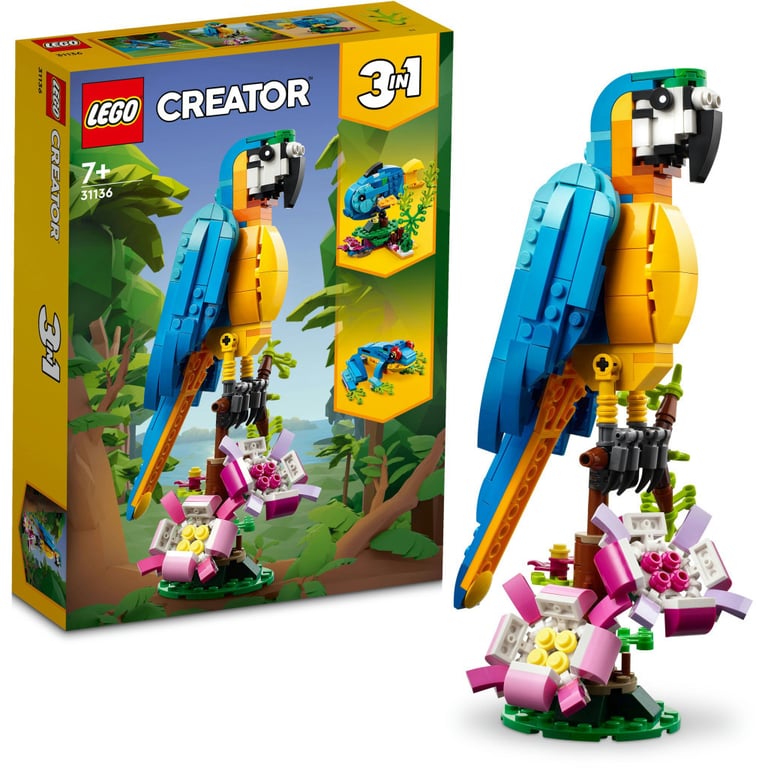 Конструктор LEGO Creator Екзотичний папуга 253 деталі (31136) - фото 9