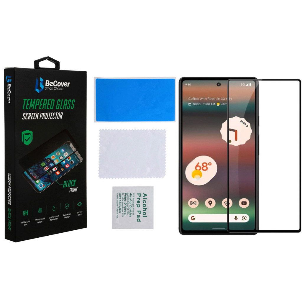 Скло захисне BeCover Google Pixel 6A Black (708757) - фото 2 Скло захисне BeCover Google Pixel 6A Black (708757) - фото 2