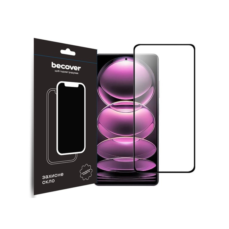 Скло захисне BeCover Xiaomi Redmi Note 12Pro/12 Pro 5G/12 Pro Plus Black (708784) - фото 1