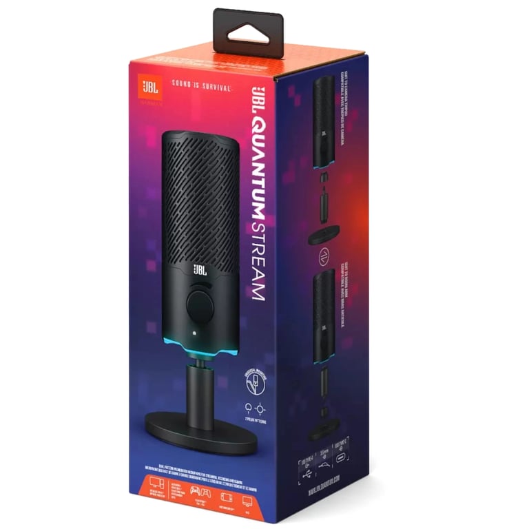 Мікрофон JBL Quantum Stream (JBLQSTREAMBLK) - фото 9