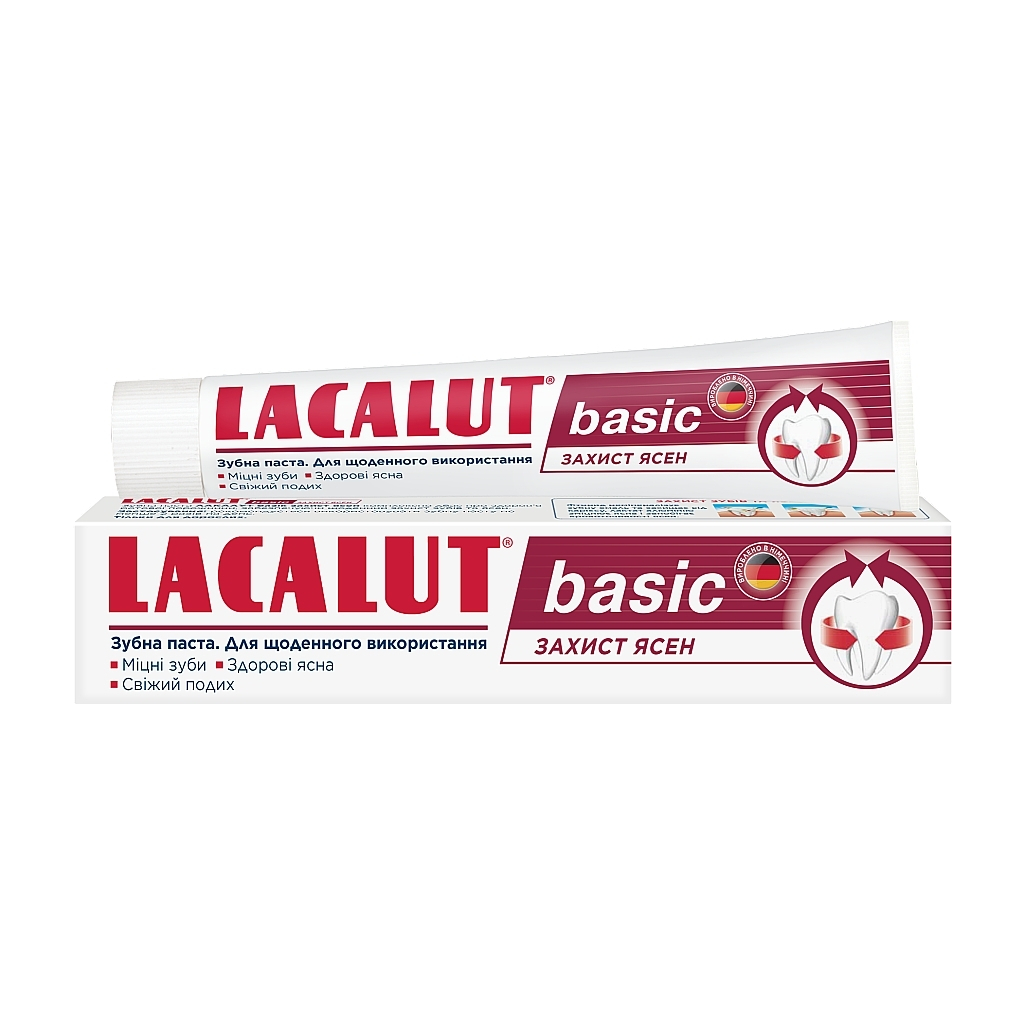 Зубна паста Lacalut Basic Захист ясен 75 мл (4016369961605) - фото 1