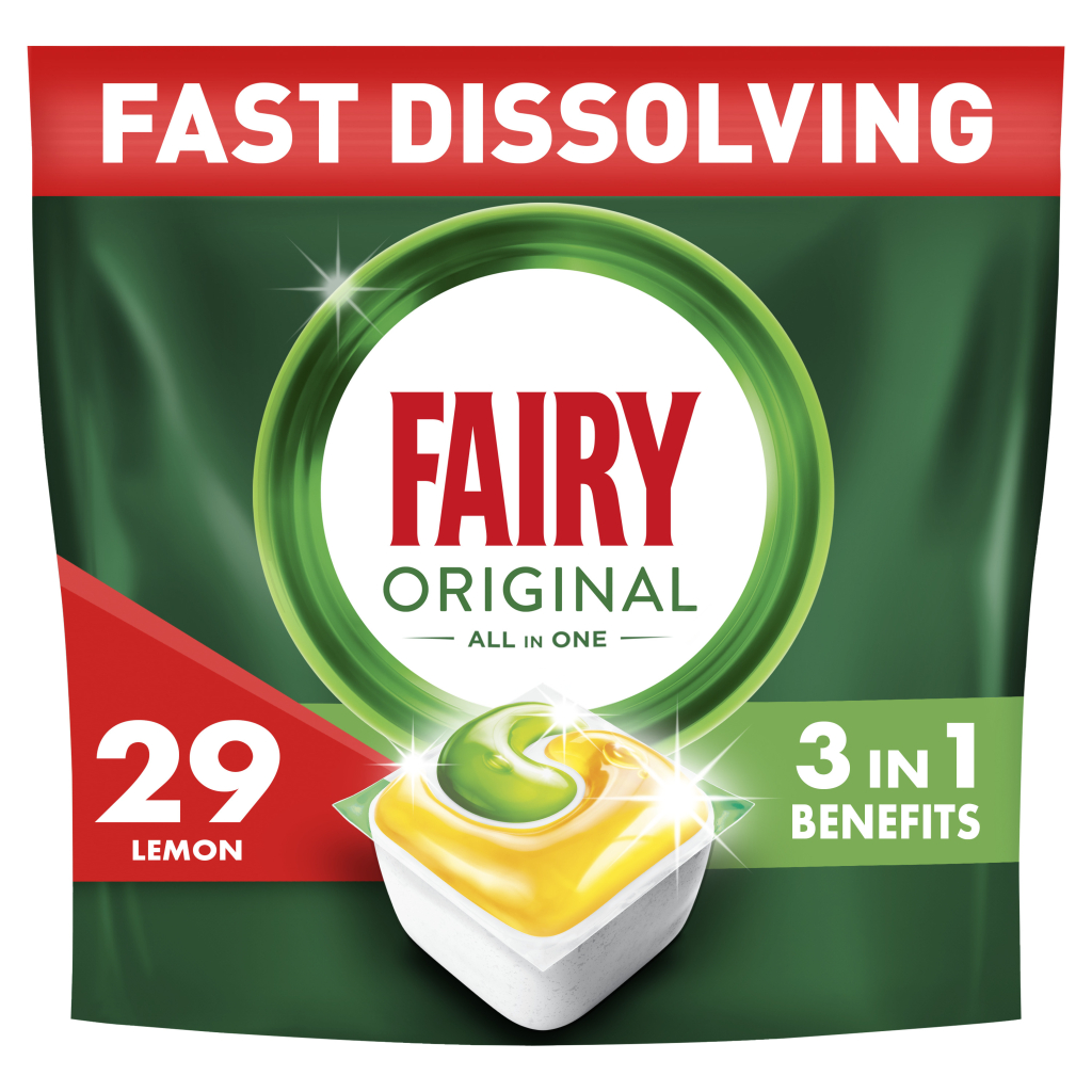 Таблетки для посудомийних машин Fairy Original All in One Lemon 27 шт. (8006540726891) Таблетки для посудомийних машин Fairy Original All in One Lemon 27 шт. (8006540726891)