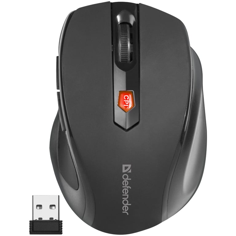 Мишка Defender Ultra MM-315 Wireless Black (52315) - фото 5