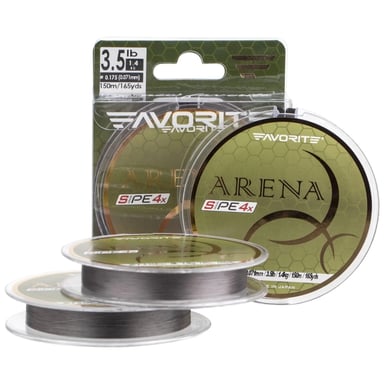 Шнур Favorite Arena PE 4x 150m 0.2/0.076mm 5lb/2.1kg Silver Gray (1693.10.89) - фото 1