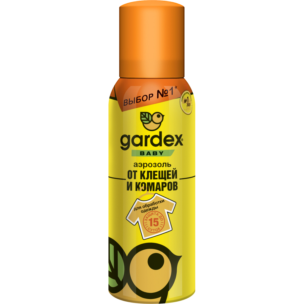 Аерозоль від комах Gardex Baby від комарів і кліщів 100 мл (5908310094359) - фото 1