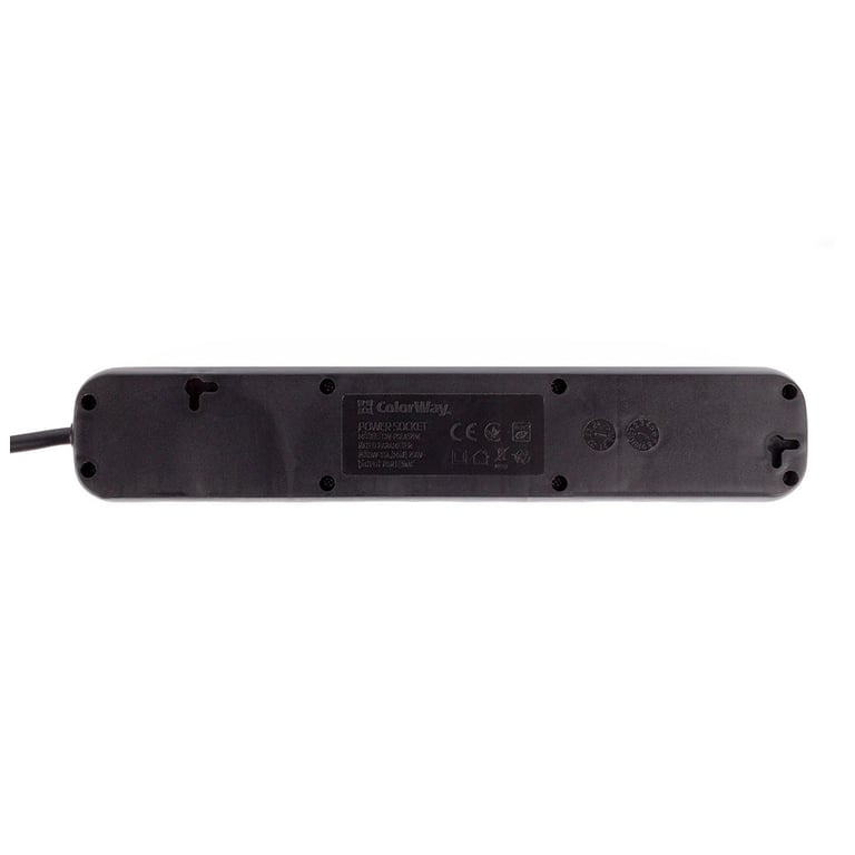 Мережевий фільтр живлення ColorWay CW-PSEA42BK /2M black (CW-PSEA42BK) - фото 2
