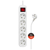 Мережевий фільтр живлення ColorWay CW-PSEA53W, 5 розеток/ 3M white (CW-PSEA53W) - фото 1