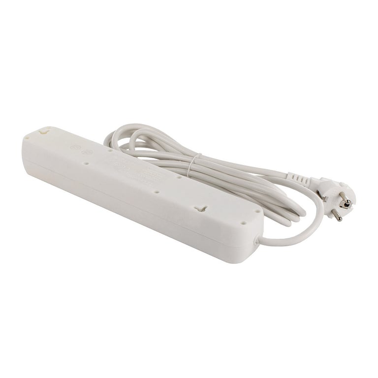 Мережевий фільтр живлення ColorWay CW-PSEA53W, 5 розеток/ 3M white (CW-PSEA53W) - фото 5