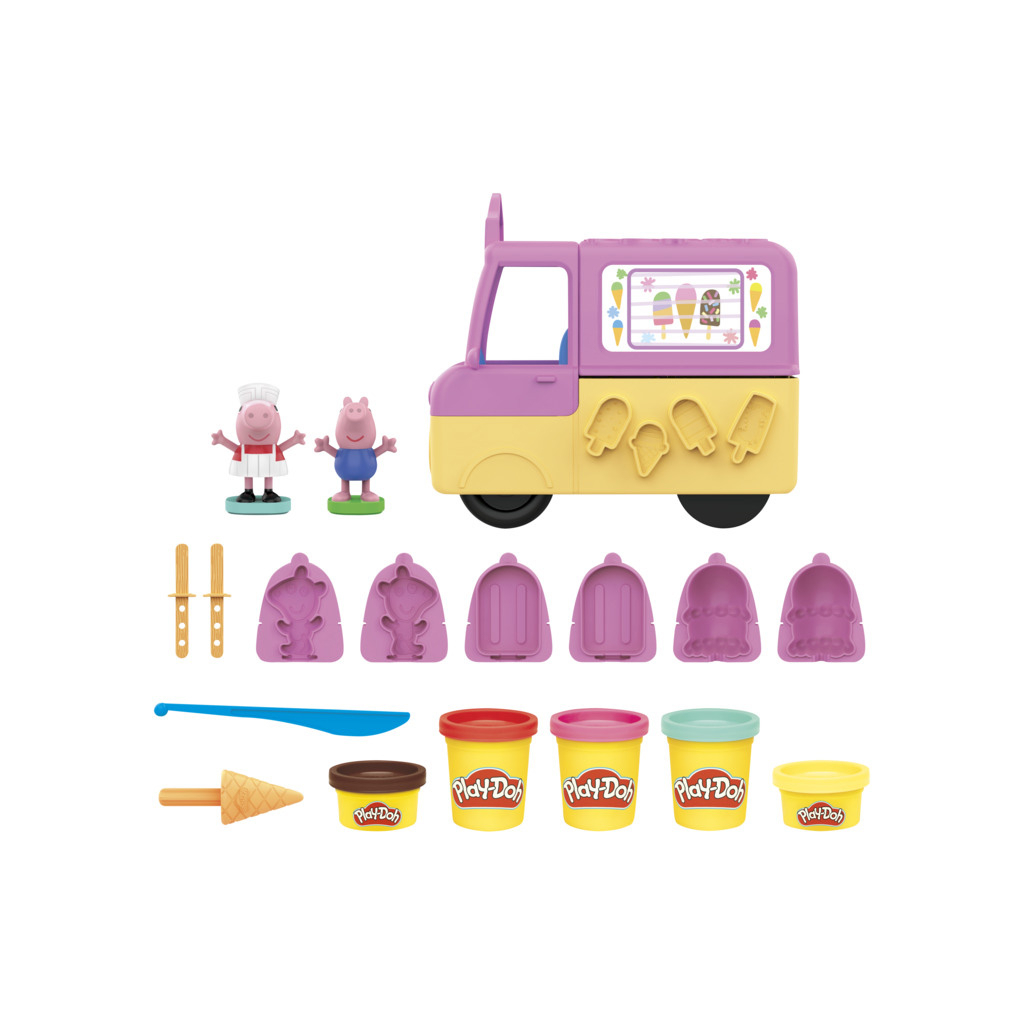 Набір для творчості Hasbro Play-Doh Машинка з морозивом Свинки Пеппи (F3597) - фото 2 Набір для творчості Hasbro Play-Doh Машинка з морозивом Свинки Пеппи (F3597) - фото 2