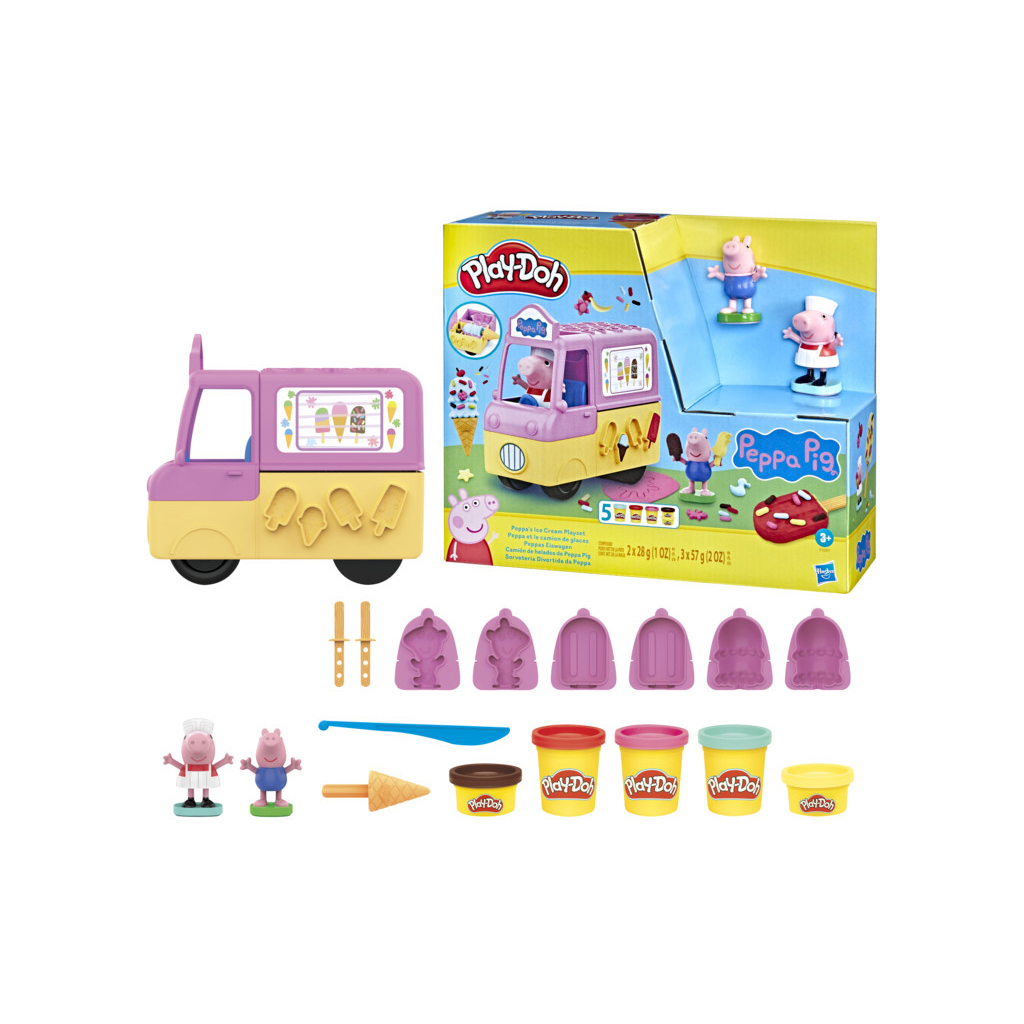 Набір для творчості Hasbro Play-Doh Машинка з морозивом Свинки Пеппи (F3597) - фото 3 Набір для творчості Hasbro Play-Doh Машинка з морозивом Свинки Пеппи (F3597) - фото 3