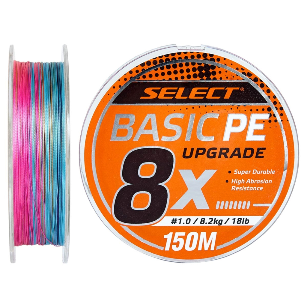 Шнур Select Basic PE 8x 150m Multi Color 0.8/0.12mm 14lb/6kg (1870.31.43) Шнур Select Basic PE 8x 150m Multi Color 0.8/0.12mm 14lb/6kg (1870.31.43)