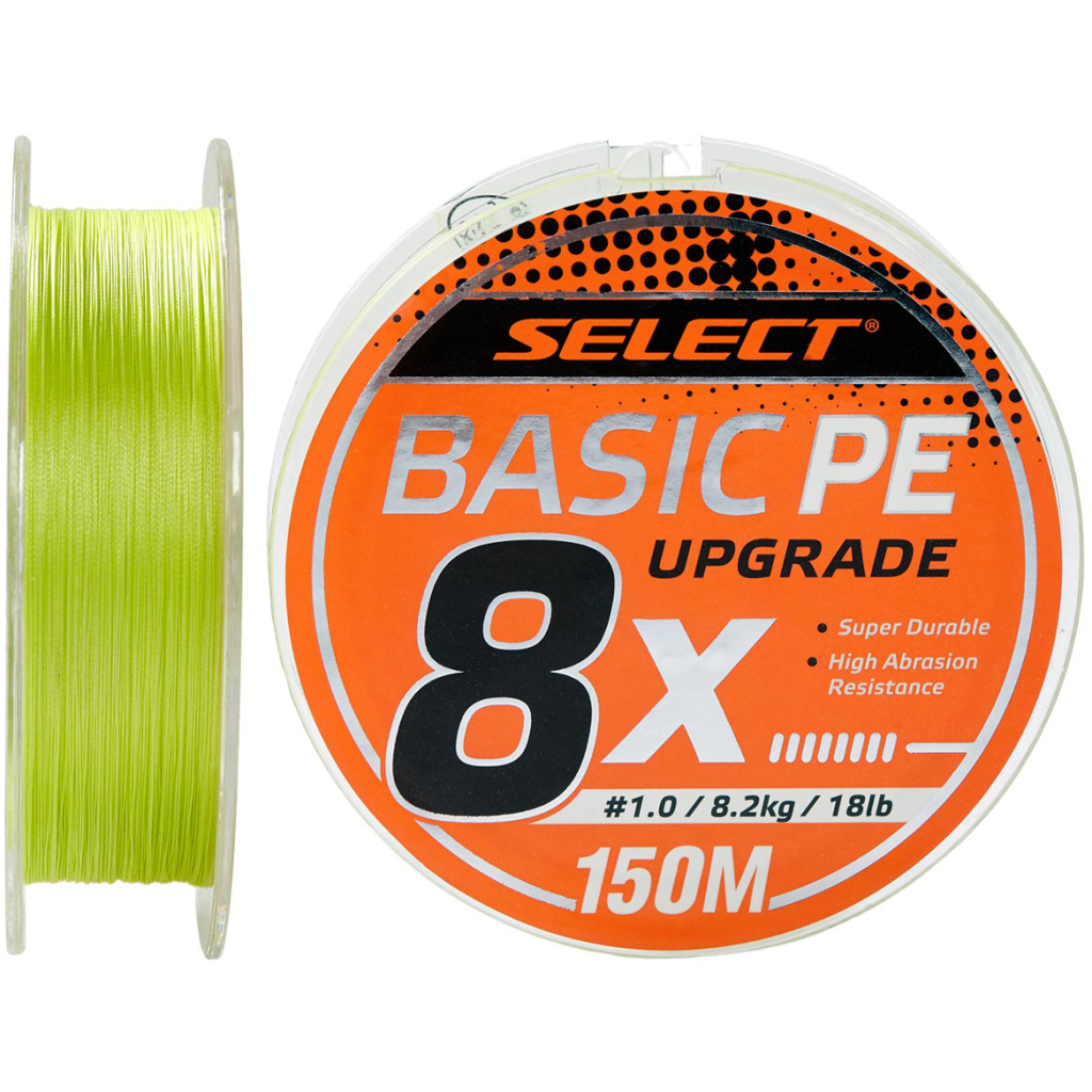 Шнур Select Basic PE 8x 150m Light Green 1.5/0.18mm 22lb/10kg (1870.31.41) Шнур Select Basic PE 8x 150m Light Green 1.5/0.18mm 22lb/10kg (1870.31.41)