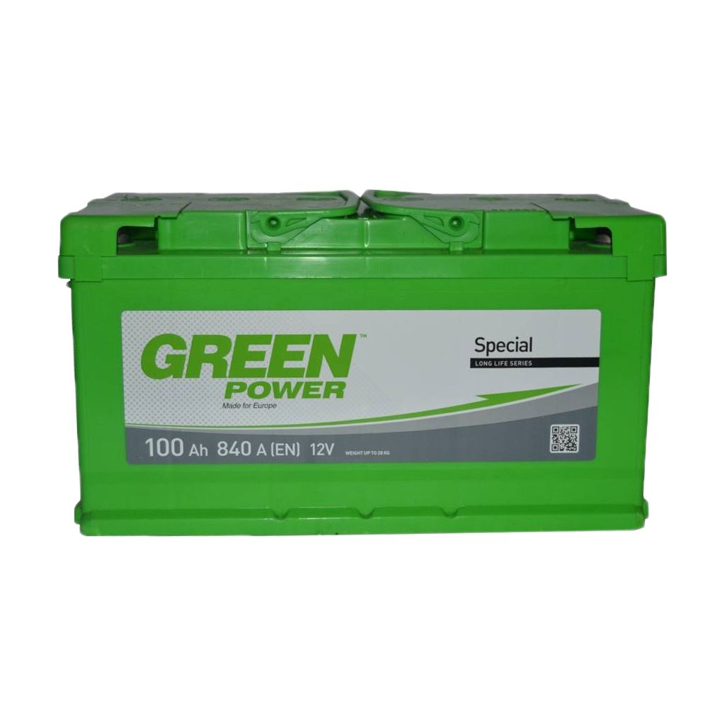 Акумулятор автомобільний GREEN POWER Standart 100Ah Ев (-/+) (840EN) (22364) Акумулятор автомобільний GREEN POWER Standart 100Ah Ев (-/+) (840EN) (22364)