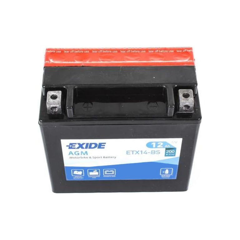 Акумулятор автомобільний EXIDE AGM 12Ah (+/-) (200EN) (ETX14-BS) - фото 2