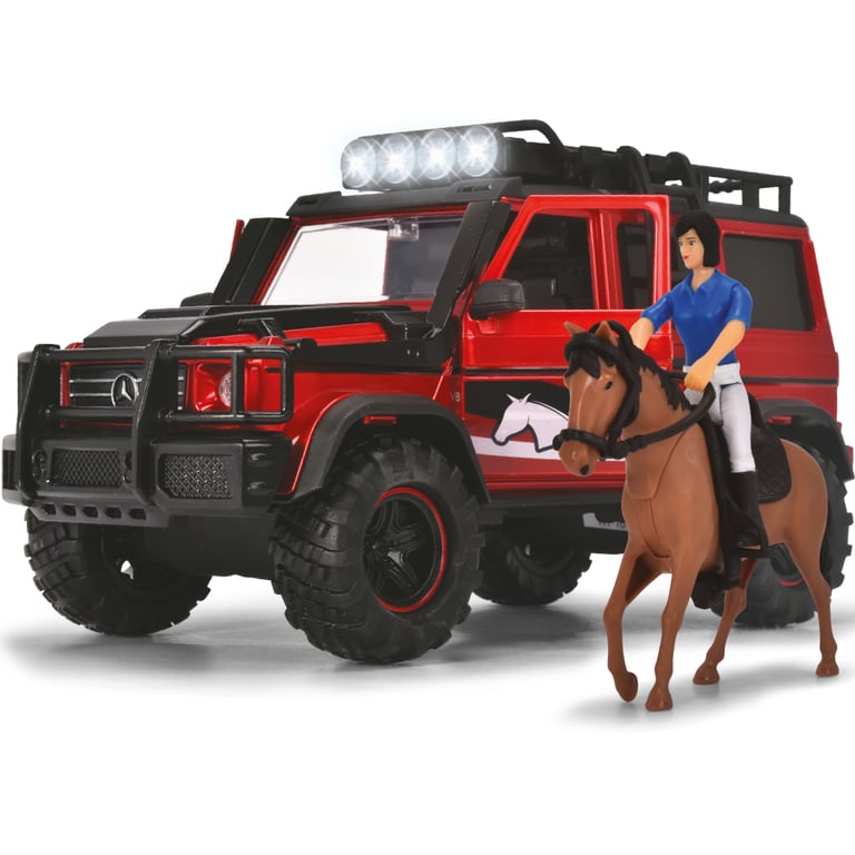 Ігровий набір Dickie Toys Перевезення коней з позашляховиком 42 см та фігурками (3837018) - фото 4