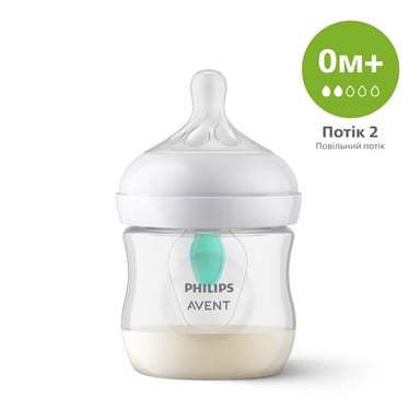 Пляшечка для годування Philips AVENT Natural Природний потік з клапаном 125 мл (SCY670/01) - фото 1