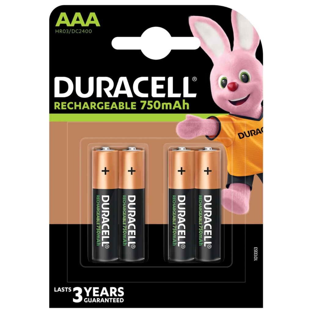 Акумулятор Duracell AAA HR03 750mAh * 4 (5007331) - фото 2 Акумулятор Duracell AAA HR03 750mAh * 4 (5007331) - фото 2