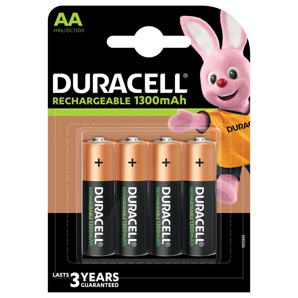 Акумулятор Duracell AA HR6 1300mAh * 4 (5007324) - фото 2 Акумулятор Duracell AA HR6 1300mAh * 4 (5007324) - фото 2