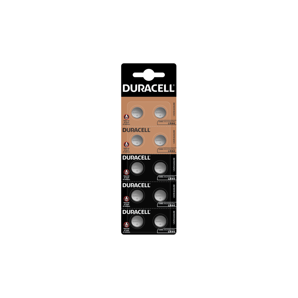 Батарейка Duracell LR44 / V13GA / A76 (плакат 2*5) * 10 (5008184) - фото 1 Батарейка Duracell LR44 / V13GA / A76 (плакат 2*5) * 10 (5008184) - фото 1