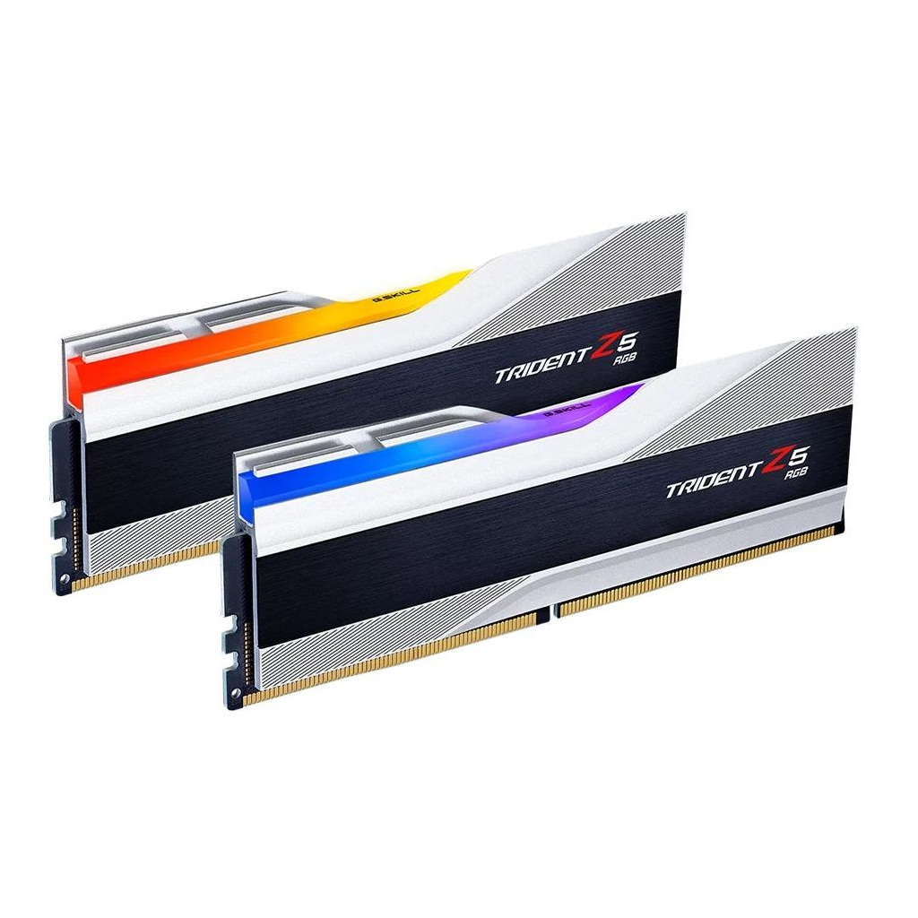 Модуль пам'яті для комп'ютера DDR5 32GB (2x16GB) 6800 Trident Z5 RGB Silver G.Skill (F5-6800J3445G16GX2-TZ5RS) - фото 2 Модуль пам'яті для комп'ютера DDR5 32GB (2x16GB) 6800 Trident Z5 RGB Silver G.Skill (F5-6800J3445G16GX2-TZ5RS) - фото 2