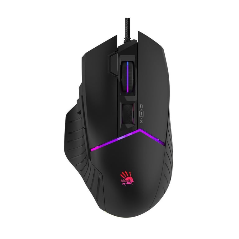 Мишка A4Tech Bloody W95 Max Black - фото 1