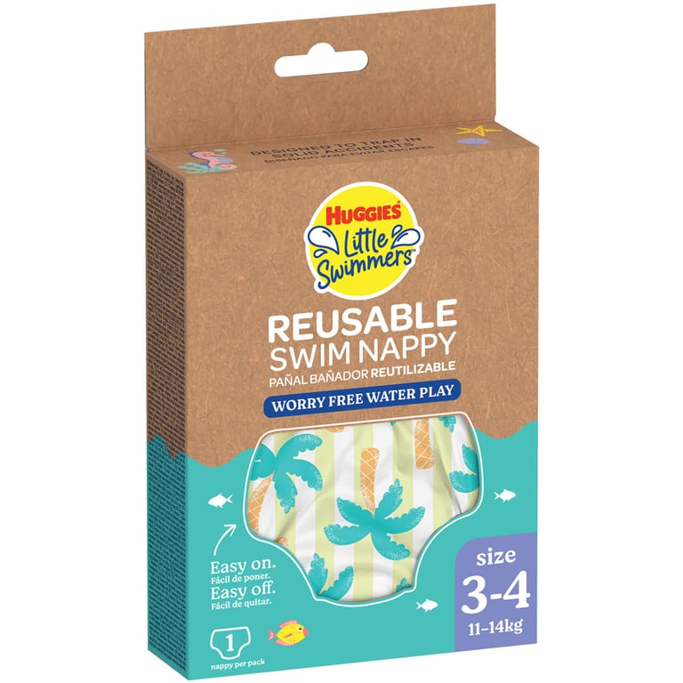 Підгузки Huggies Little Swimmers Розмір 3-4 багаторазові для плавання 1 шт (5029053583051) - фото 2