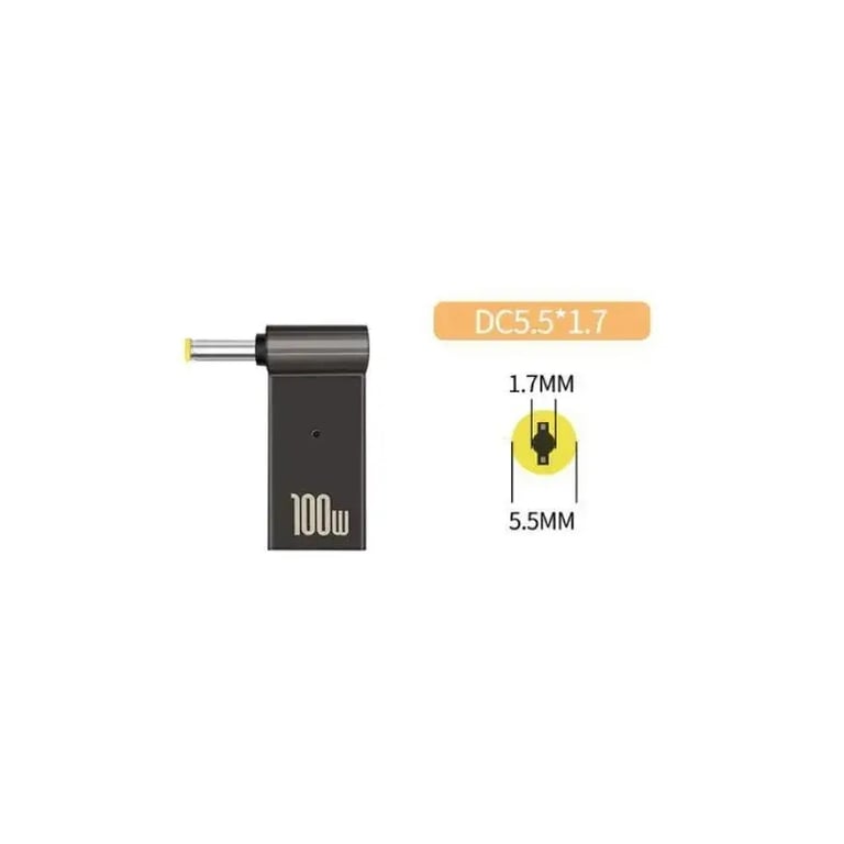 Адаптер PD 100W USB Type-C Female to DC Male Jack 5.5×1.7 mm ACER, PACKARD BELL ST-Lab (PD100W-5.5×1.7mm)