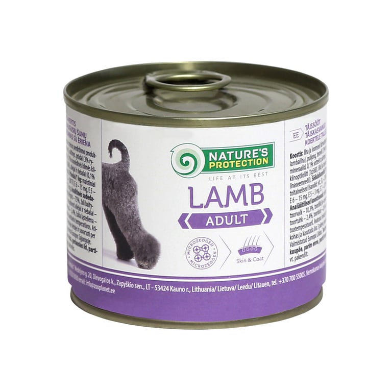 Консерви для собак Nature’s Protection Adult Lamb з ягням 200 г (KIK24517)