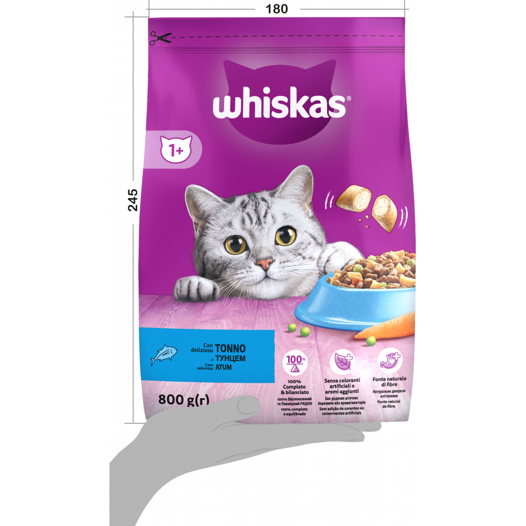 Сухий корм для кішок Whiskas з тунцем 800 г (5900951305269) - фото 6 Сухий корм для кішок Whiskas з тунцем 800 г (5900951305269) - фото 6