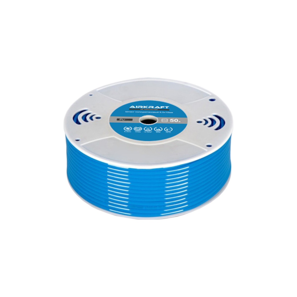 Пневматичний шланг Airkraft поліуретановий у бухті 50м 4*6мм (PU6) - фото 1