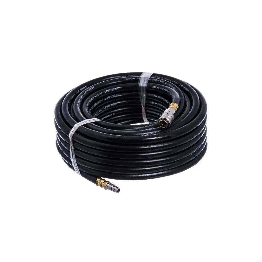 Пневматичний шланг Airkraft гумовий армований 10м 8x15мм (20 атм) (AHC-10-D) - фото 1