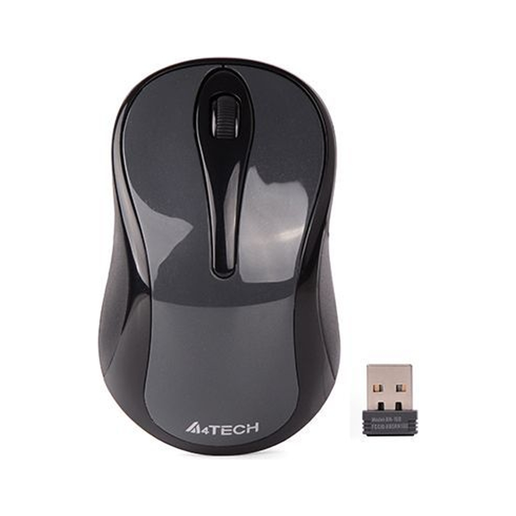 Мишка A4Tech G3-280NS Silent Wireless Glossy Grey (4711421951005) - фото 1