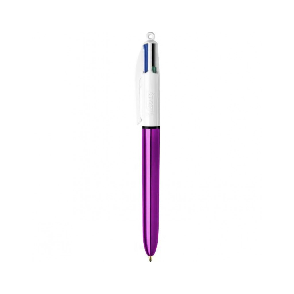 Ручка масляна Bic 4 in 1 Colours Shine Purple фіолетова (bc982876) - фото 1 Ручка масляна Bic 4 in 1 Colours Shine Purple фіолетова (bc982876) - фото 1