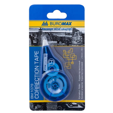 Коректор Buromax стрічковий 5 мм х 6 м, блістер (BM.1079) - фото 1