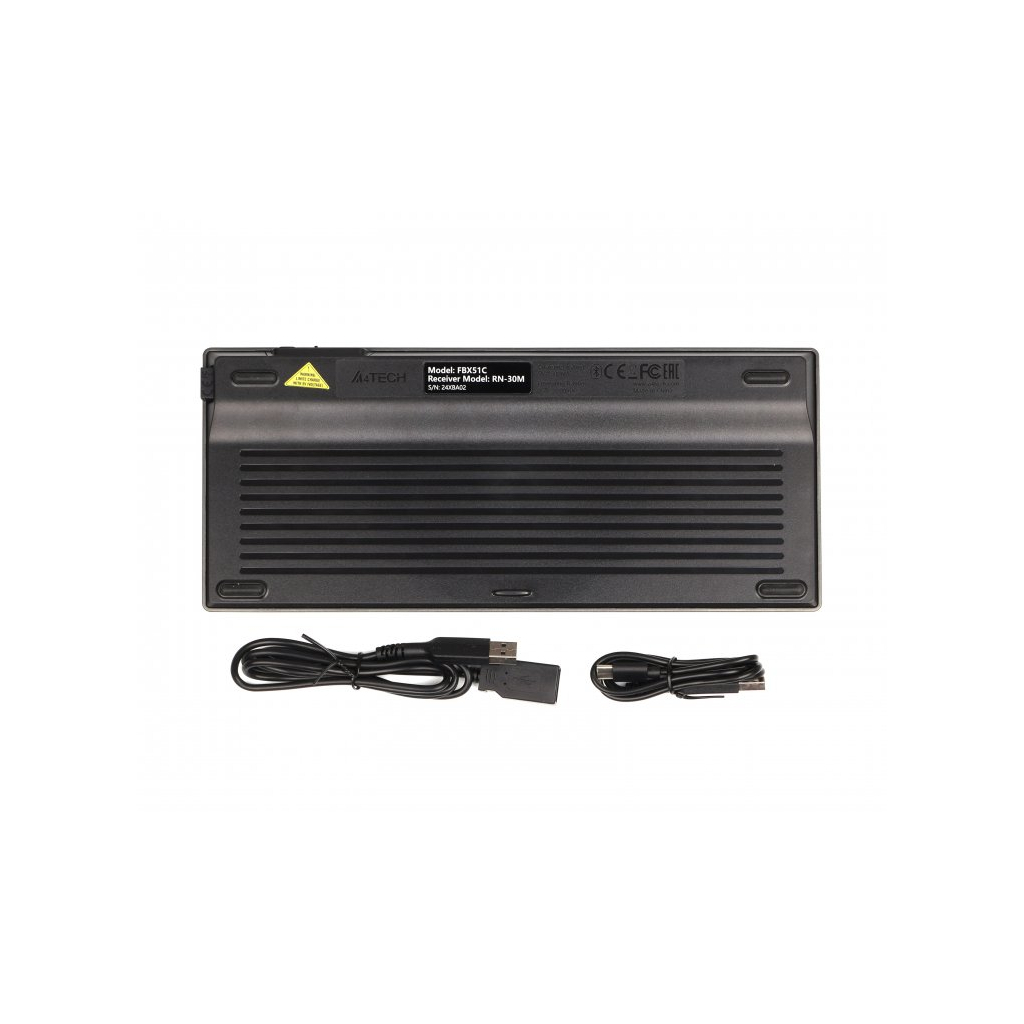 Клавіатура A4Tech FBX51C Wireless/Bluetooth Grey (4711421969765) - фото 7 Клавіатура A4Tech FBX51C Wireless/Bluetooth Grey (4711421969765) - фото 7