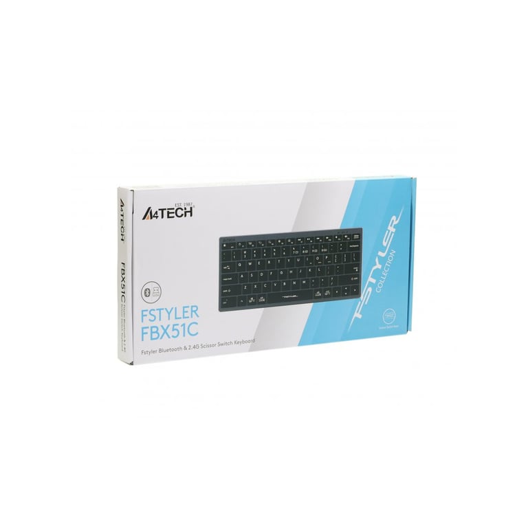 Клавіатура A4Tech FBX51C Wireless/Bluetooth Grey (4711421969765) - фото 8