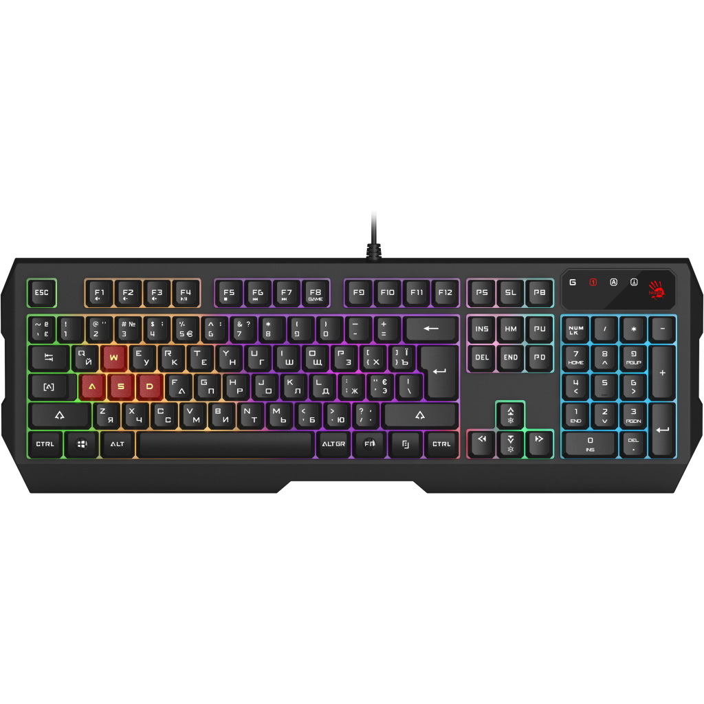 Клавіатура A4Tech Bloody B135N USB Black (4711421977678) - фото 1