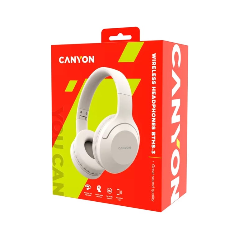 Навушники Canyon BTHS-3 Beige (CNS-CBTHS3BE) - фото 5