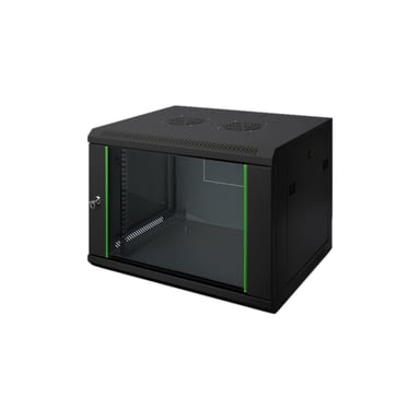 Шафа настінна Digitus Wall Mounting Dynamic Basic 19" 12U глибина 600, RAL 9005 (DN-1912-U-EC-SW) - фото 1